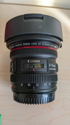 Lente canon 15mm - ef, 8-15mm